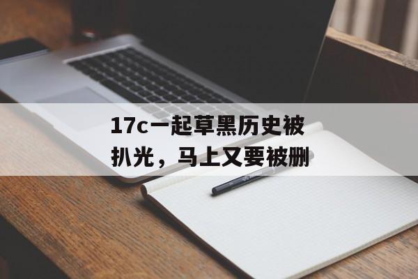17c一起草黑历史被扒光，马上又要被删